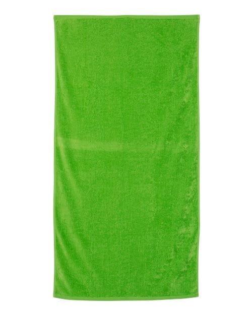 Q-Tees 8148 OSFA / Lime Q-Tees QV3060-Velour Beach Towel