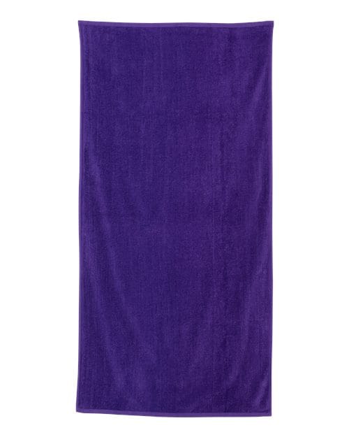 Q-Tees 8148 OSFA / Purple Q-Tees QV3060-Velour Beach Towel