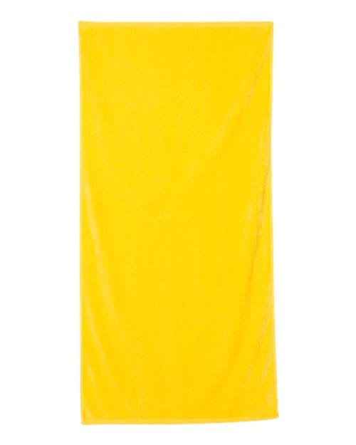 Q-Tees 8148 OSFA / Yellow Q-Tees QV3060-Velour Beach Towel