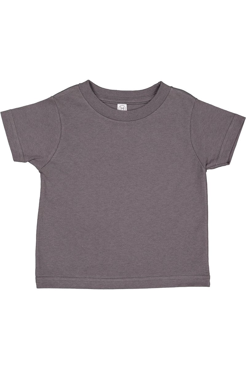 Rabbit Skins Infant/Toddler 2T / Charcoal Rabbit Skins RS3301: Toddler Cotton Jersey T-Shirt, Basic Colors