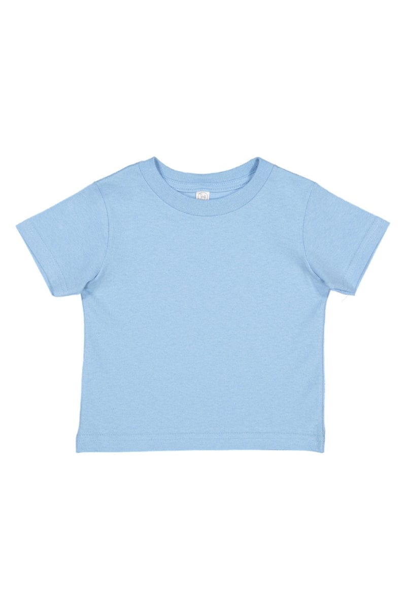 Rabbit Skins Infant/Toddler 2T / Light Blue Rabbit Skins 3321: Toddler Fine Jersey T-Shirt