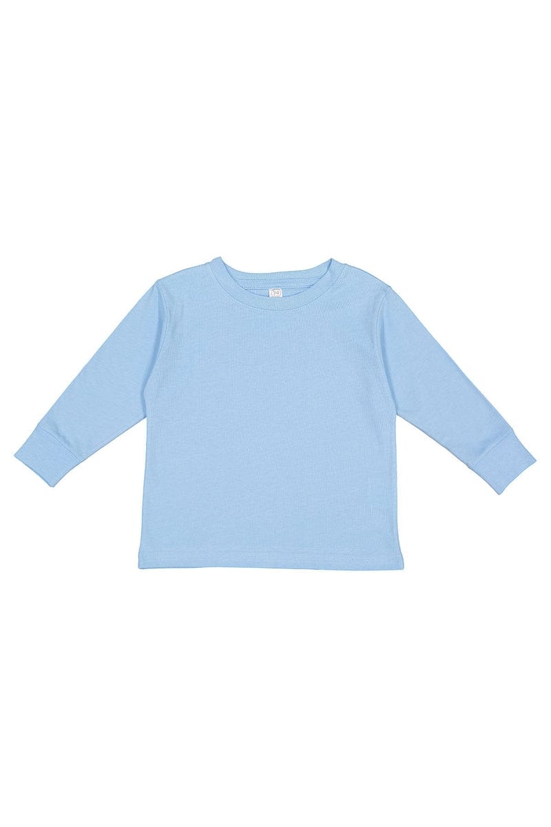Rabbit Skins Infant/Toddler 2T / Light Blue Rabbit Skins RS3302: Toddler Long-Sleeve Fine Jersey T-Shirt
