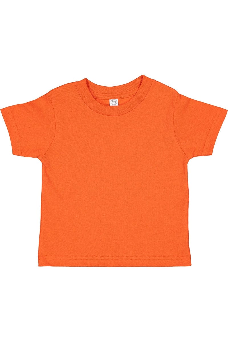 Rabbit Skins Infant/Toddler 2T / Orange Rabbit Skins RS3301: Toddler Cotton Jersey T-Shirt, Basic Colors