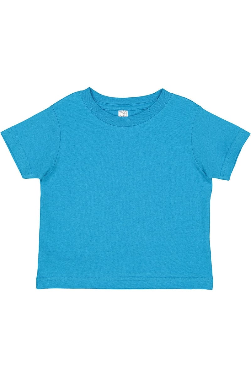 Rabbit Skins Infant/Toddler 2T / Turquoise Rabbit Skins RS3301: Toddler Cotton Jersey T-Shirt, Basic Colors