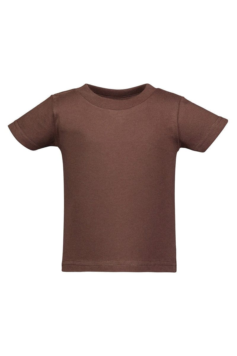 Rabbit Skins Infant/Toddler 6MOS / Brown Rabbit Skins 3401: Infant Cotton Jersey T-Shirt