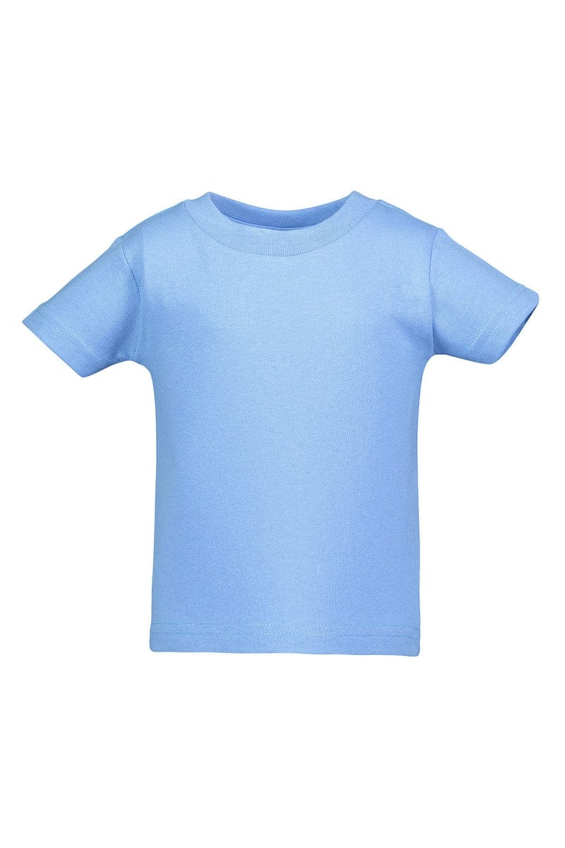 Rabbit Skins Infant/Toddler 6MOS / Carolina Blue Rabbit Skins 3401: Infant Cotton Jersey T-Shirt, Basic Colors
