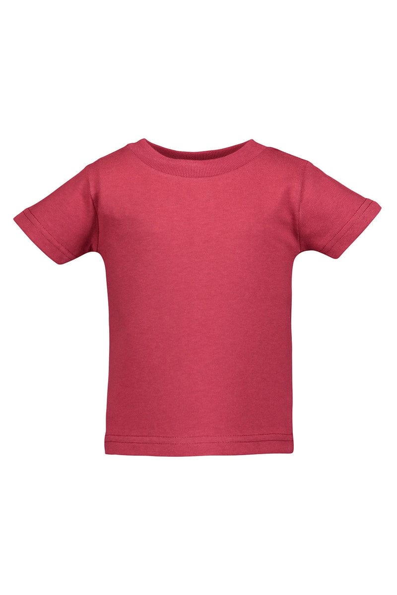 Rabbit Skins Infant/Toddler 6MOS / Garnet Rabbit Skins 3401: Infant Cotton Jersey T-Shirt