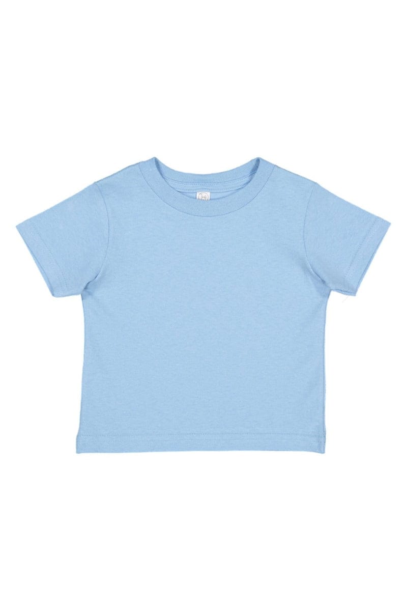 Rabbit Skins Infant/Toddler 6MOS / Light Blue Rabbit Skins 3322: Infant Fine Jersey T-Shirt
