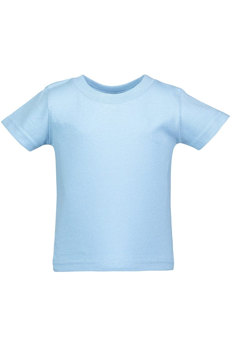 Rabbit Skins Infant/Toddler 6MOS / Light Blue Rabbit Skins 3401: Infant Cotton Jersey T-Shirt