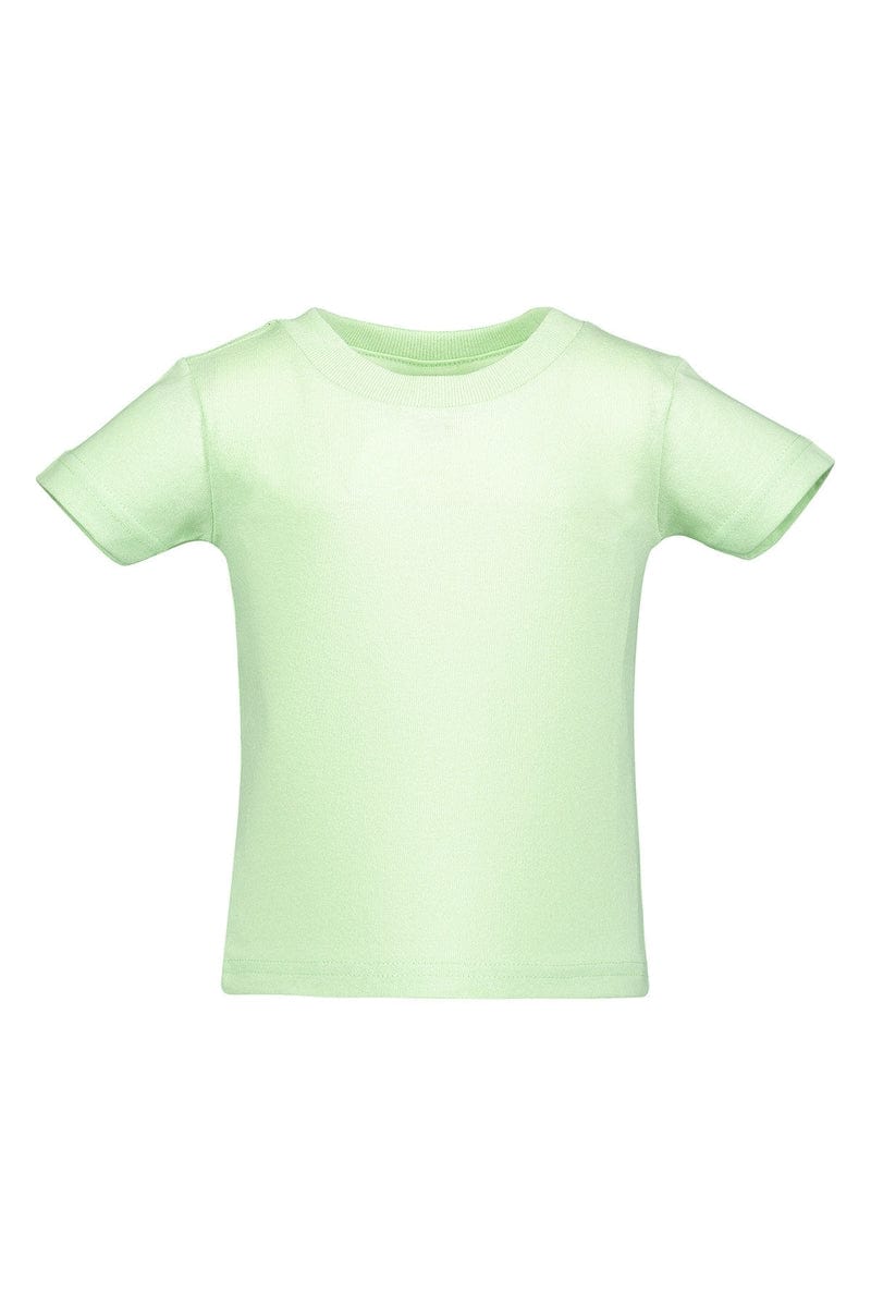 Rabbit Skins Infant/Toddler 6MOS / Mint Rabbit Skins 3401: Infant Cotton Jersey T-Shirt, Basic Colors