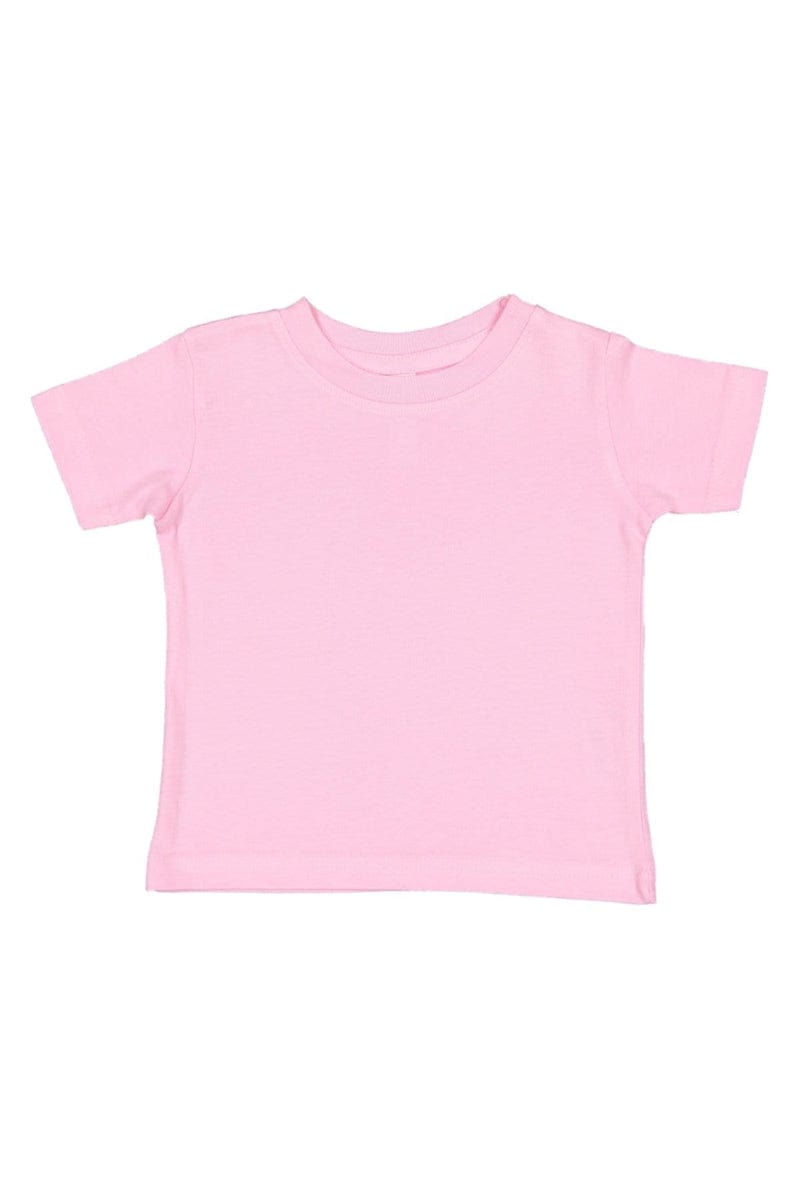 Rabbit Skins Infant/Toddler 6MOS / Pink Rabbit Skins 3322: Infant Fine Jersey T-Shirt