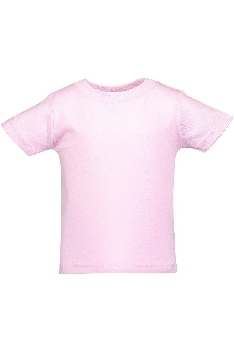 Rabbit Skins Infant/Toddler 6MOS / Pink Rabbit Skins 3401: Infant Cotton Jersey T-Shirt