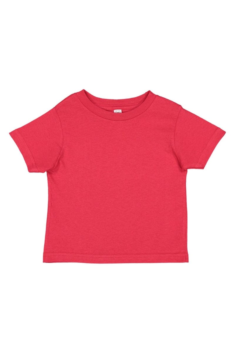 Rabbit Skins Infant/Toddler 6MOS / Red Rabbit Skins 3322: Infant Fine Jersey T-Shirt
