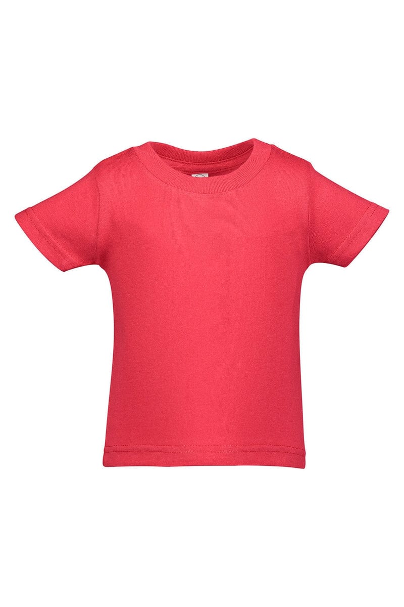 Rabbit Skins Infant/Toddler 6MOS / Red Rabbit Skins 3401: Infant Cotton Jersey T-Shirt