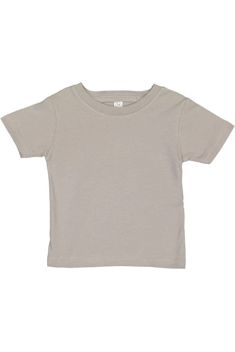 Rabbit Skins Infant/Toddler 6MOS / Titanium Rabbit Skins 3322: Infant Fine Jersey T-Shirt, Basic Colors