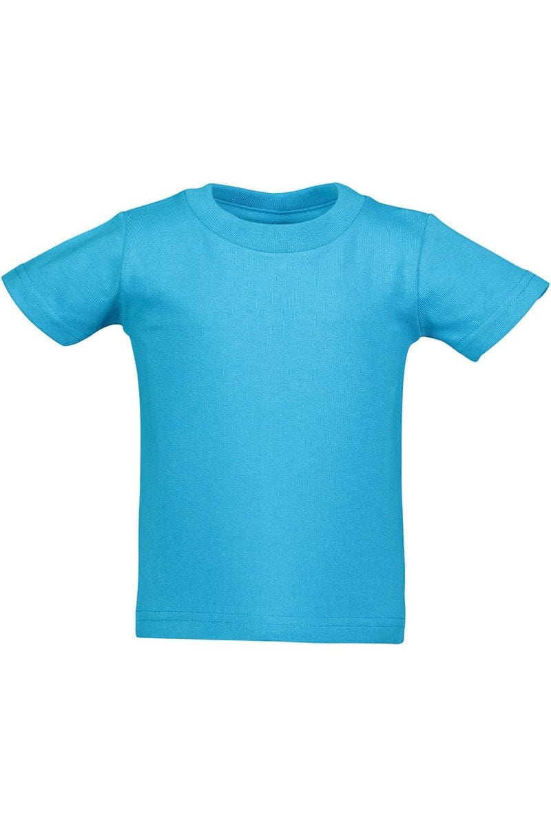 Rabbit Skins Infant/Toddler 6MOS / Turquoise Rabbit Skins 3401: Infant Cotton Jersey T-Shirt