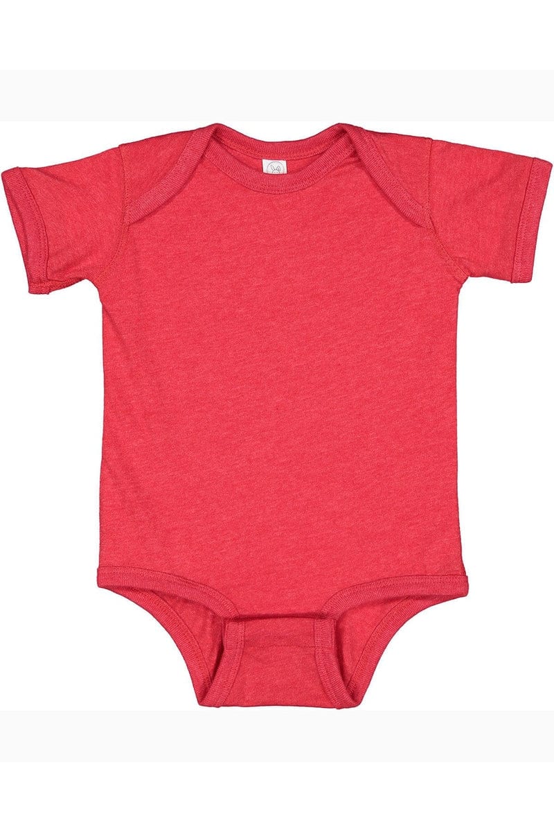Rabbit Skins Infant/Toddler 6MOS / Vintage Red Rabbit Skins 4424: Infant Fine Jersey Bodysuit