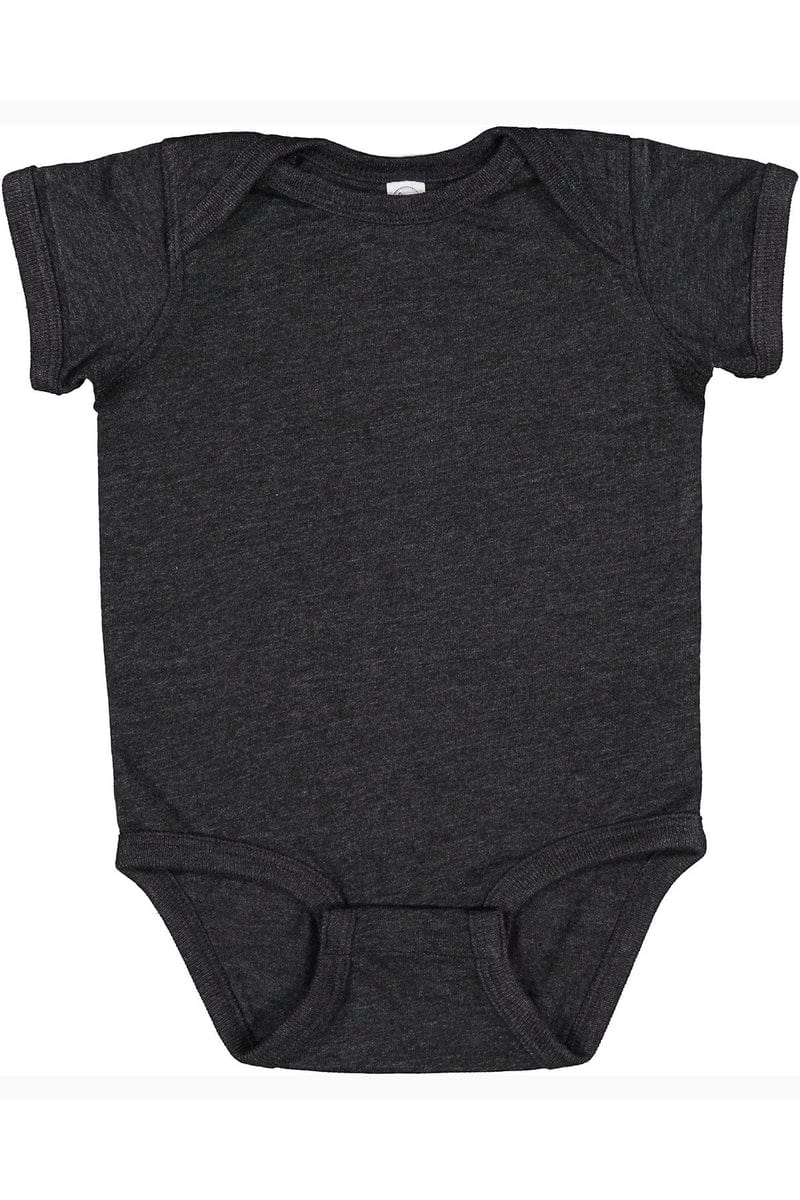 BLACK RABBiT　お座り Fire pattern GR×BK Rabbit Skins 4424: Infant Fine Jersey Bodysuit, Basic Colors
