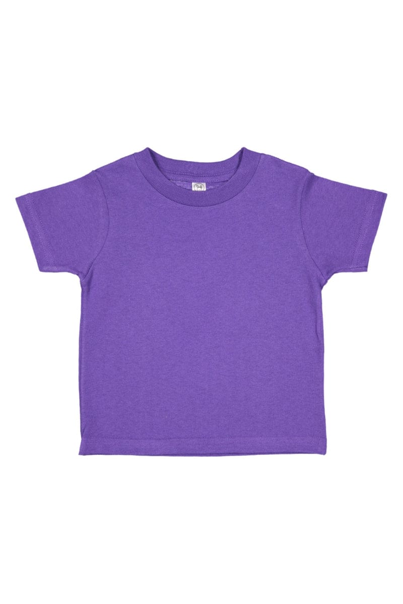 Rabbit Skins Infant/Toddler 7 / Purple Rabbit Skins 3321: Toddler Fine Jersey T-Shirt, Basic Colors
