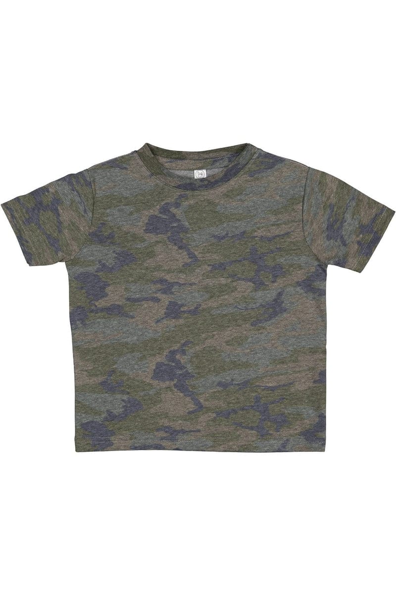 Rabbit Skins Infant/Toddler 7 / Vintage Camo Rabbit Skins 3321: Toddler Fine Jersey T-Shirt, Basic Colors