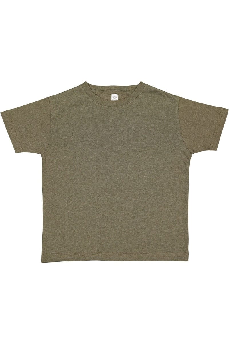 Rabbit Skins Infant/Toddler 7 / Vnt Military Grn Rabbit Skins 3321: Toddler Fine Jersey T-Shirt, Basic Colors