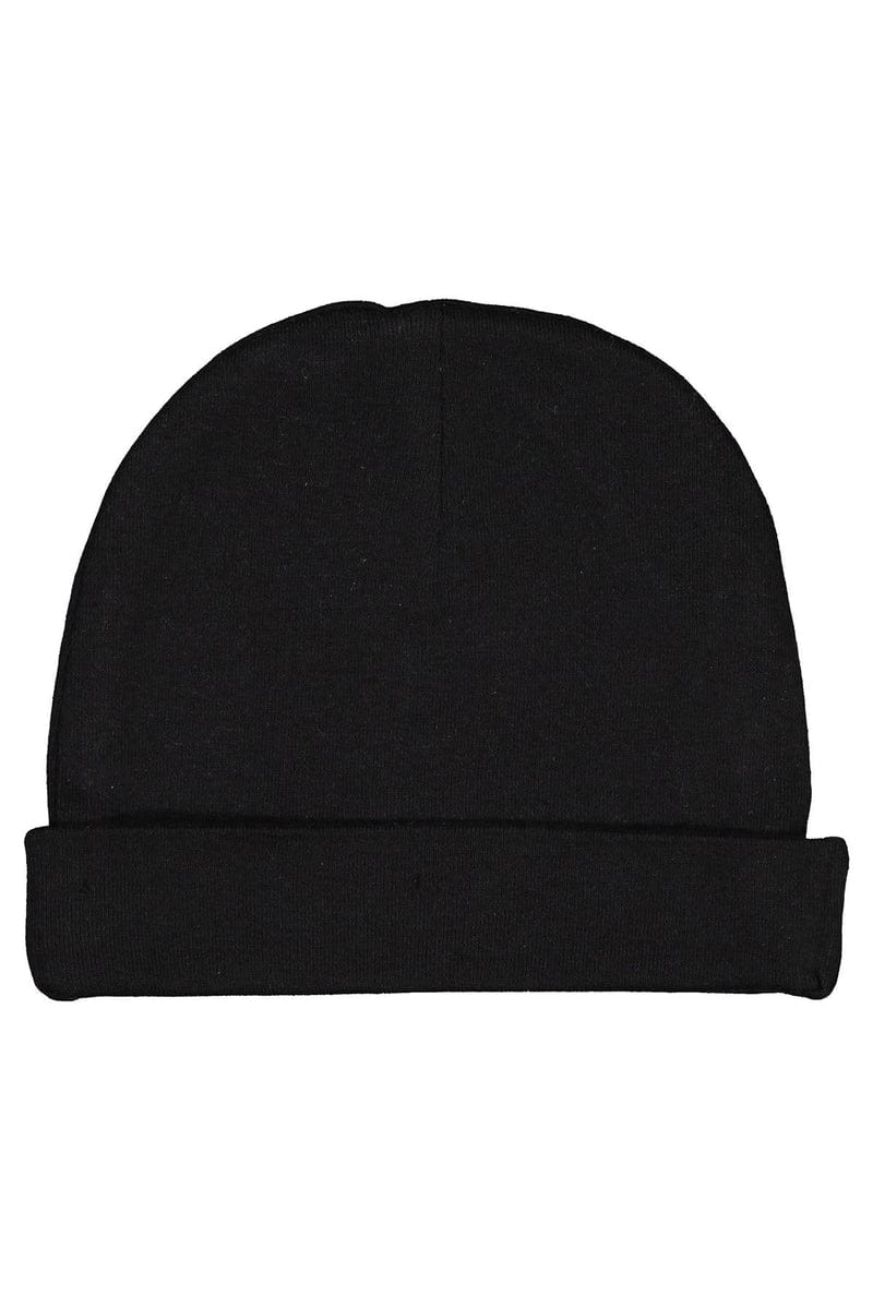 Rabbit Skins Infant/Toddler OS / Black Rabbit Skins 4451: Infant Baby Rib Cap