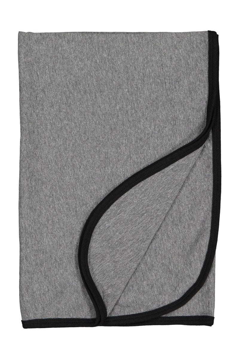 Rabbit Skins Infant/Toddler OS / Granite Hth/ Blk Rabbit Skins 1110: Infant Premium Jersey Blanket