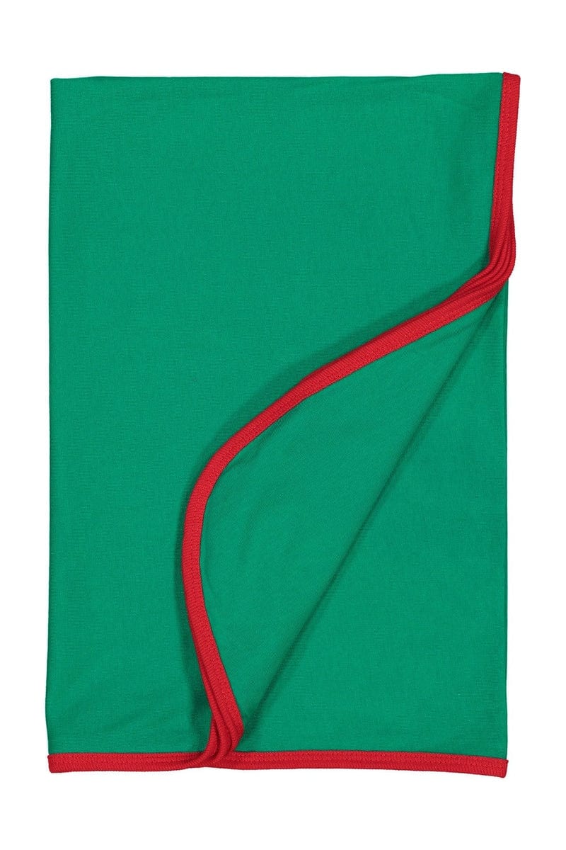 Rabbit Skins Infant/Toddler OS / Kelly/ Red Rabbit Skins 1110: Infant Premium Jersey Blanket