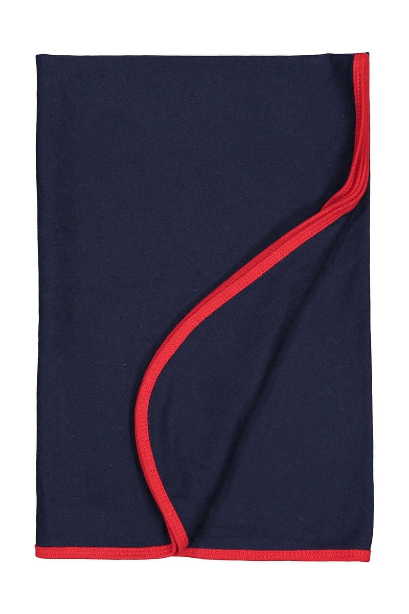 Rabbit Skins Infant/Toddler OS / Navy/ Red Rabbit Skins 1110: Infant Premium Jersey Blanket