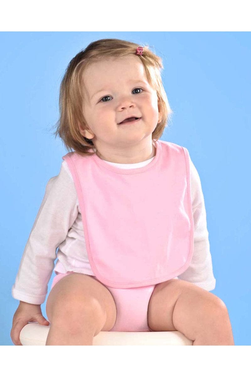 Rabbit Skins Infant/Toddler OS / Pink Rabbit Skins RS1005: Infant Premium Jersey Bib