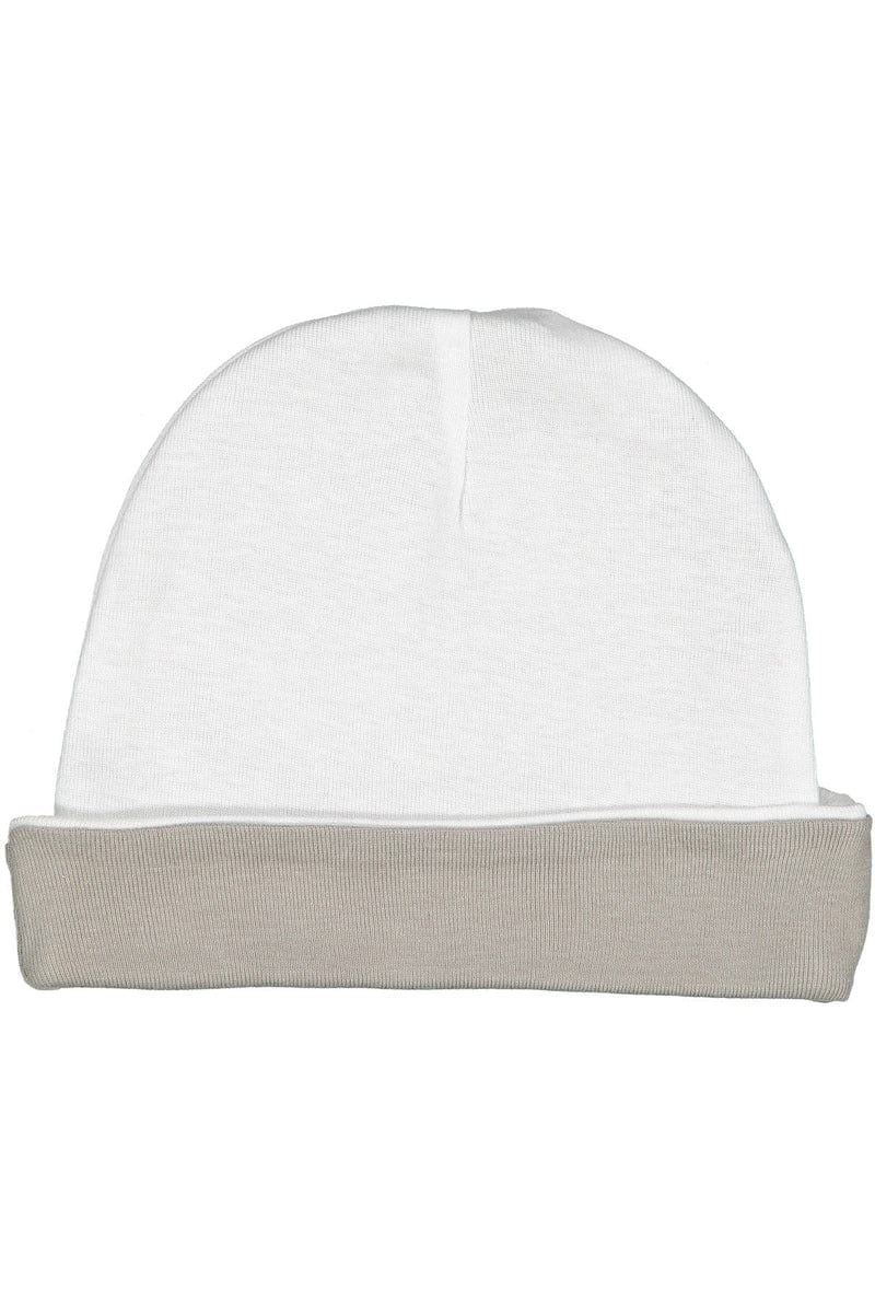 Rabbit Skins Infant/Toddler OS / White/ Titanium Rabbit Skins 4451: Infant Baby Rib Cap