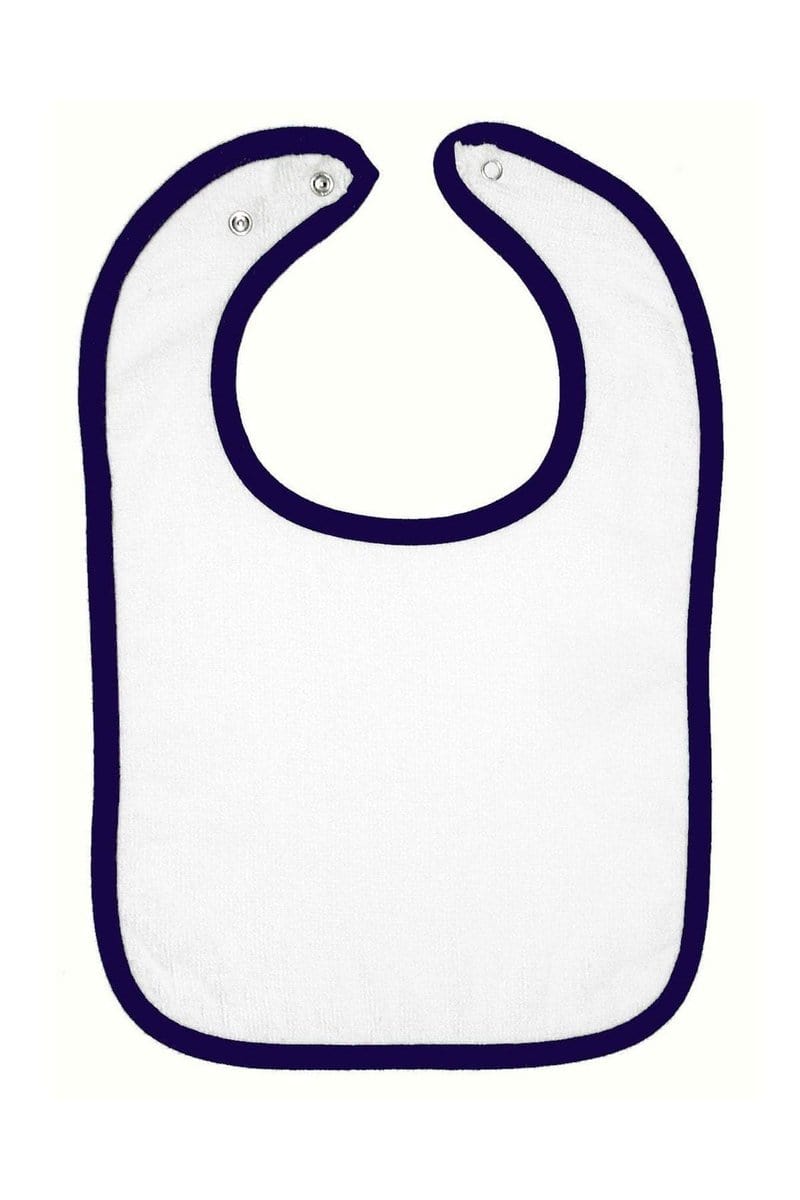 Rabbit Skins Infant/Toddler Rabbit Skins 1003: Infant Contrast Trim Terry Bib