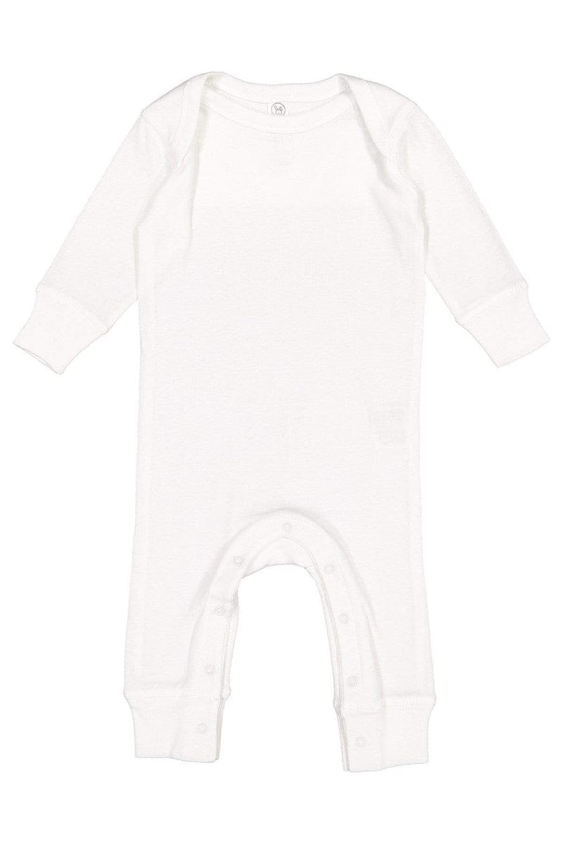 Rabbit Skins Infant/Toddler Rabbit Skins 4412: Infant Long-Sleeve Baby Rib Coverall