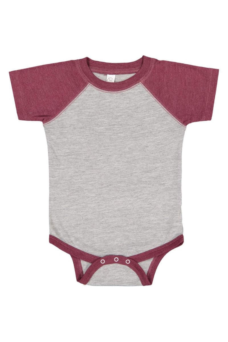 Rabbit Skins Infant/Toddler Rabbit Skins RS4430: Infant Baseball Fine Jersey Bodysuit