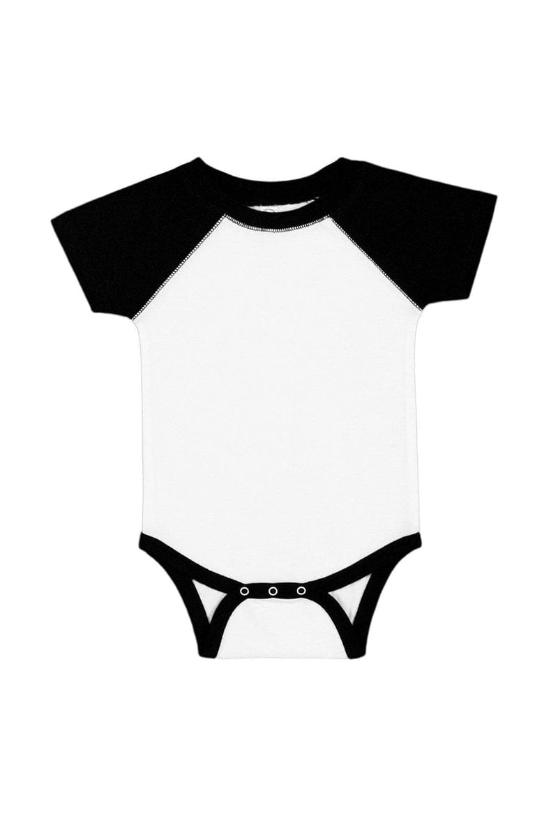 Rabbit Skins Infant/Toddler Rabbit Skins RS4430: Infant Baseball Fine Jersey Bodysuit