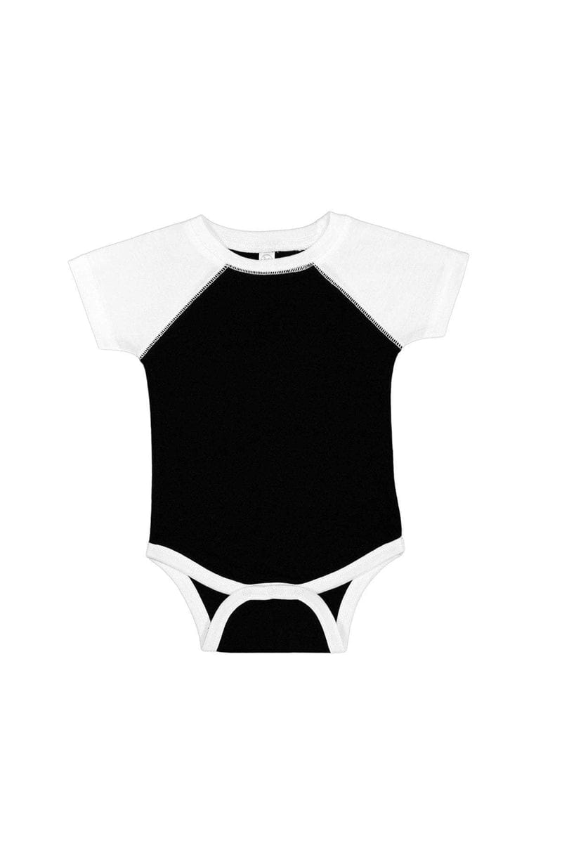 Rabbit Skins Infant/Toddler Rabbit Skins RS4430: Infant Baseball Fine Jersey Bodysuit