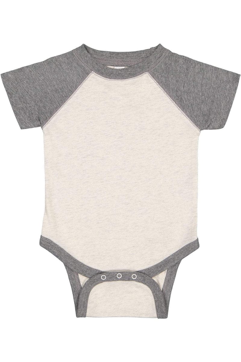 Rabbit Skins Infant/Toddler Rabbit Skins RS4430: Infant Baseball Fine Jersey Bodysuit