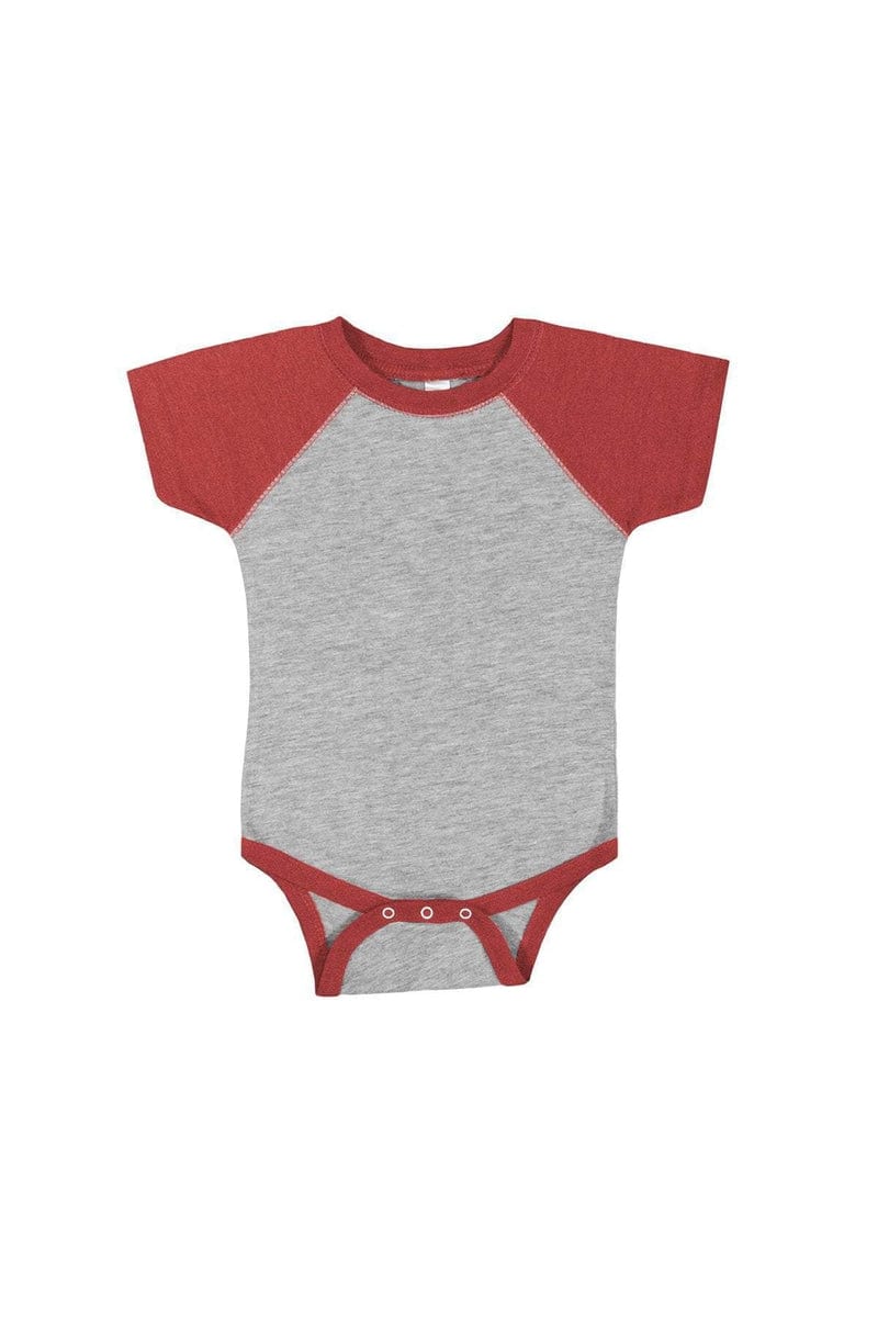 Rabbit Skins Infant/Toddler Rabbit Skins RS4430: Infant Baseball Fine Jersey Bodysuit