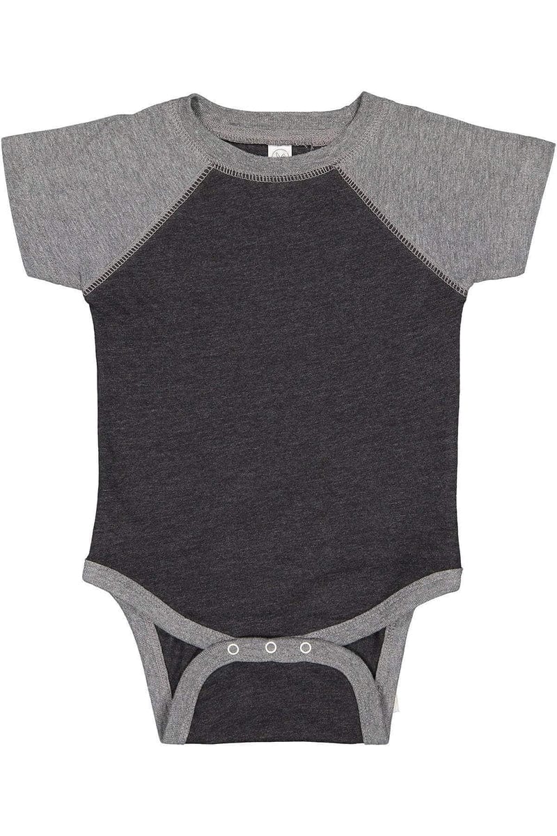Rabbit Skins Infant/Toddler Rabbit Skins RS4430: Infant Baseball Fine Jersey Bodysuit