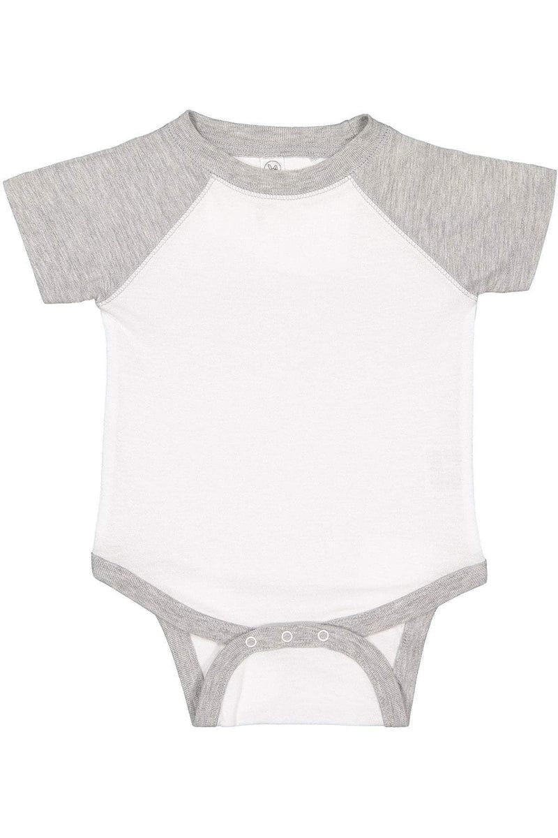 Rabbit Skins Infant/Toddler Rabbit Skins RS4430: Infant Baseball Fine Jersey Bodysuit