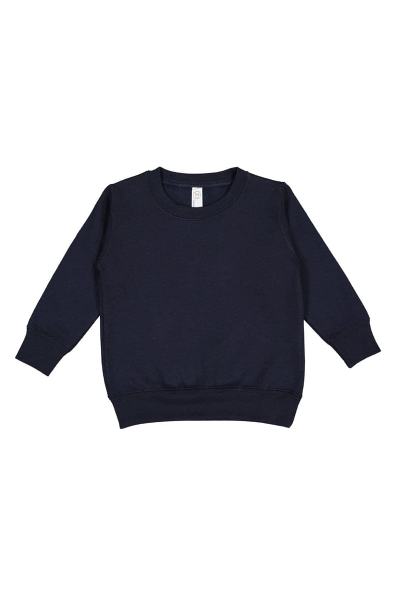 Rabbit Skins Sweatshirts/Fleece 2T / Navy Rabbit Skins 3317: Toddler Fleece Sweatshirt