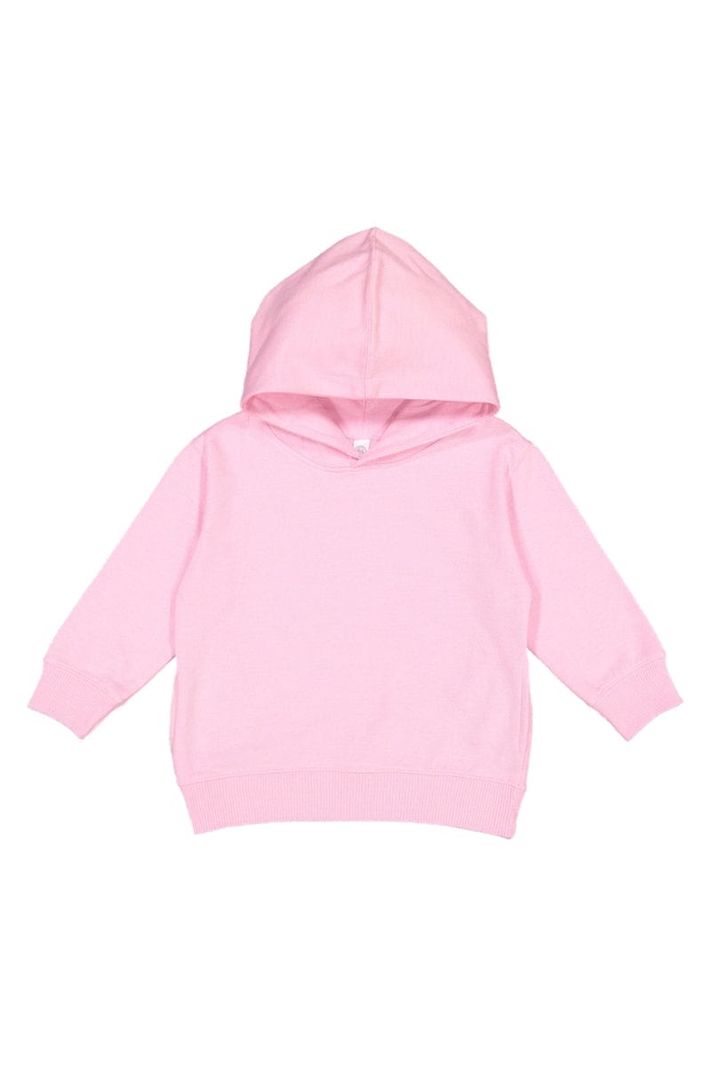 Rabbit Skins Sweatshirts/Fleece 2T / Pink Rabbit Skins 3326: Toddler Pullover Fleece Hoodie