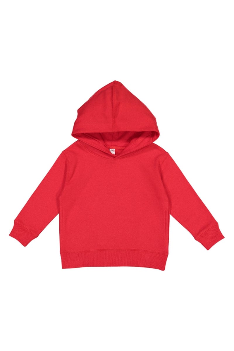 Rabbit Skins 3326 Toddler Pullover Fleece Hoodie Vintage Red 5 6