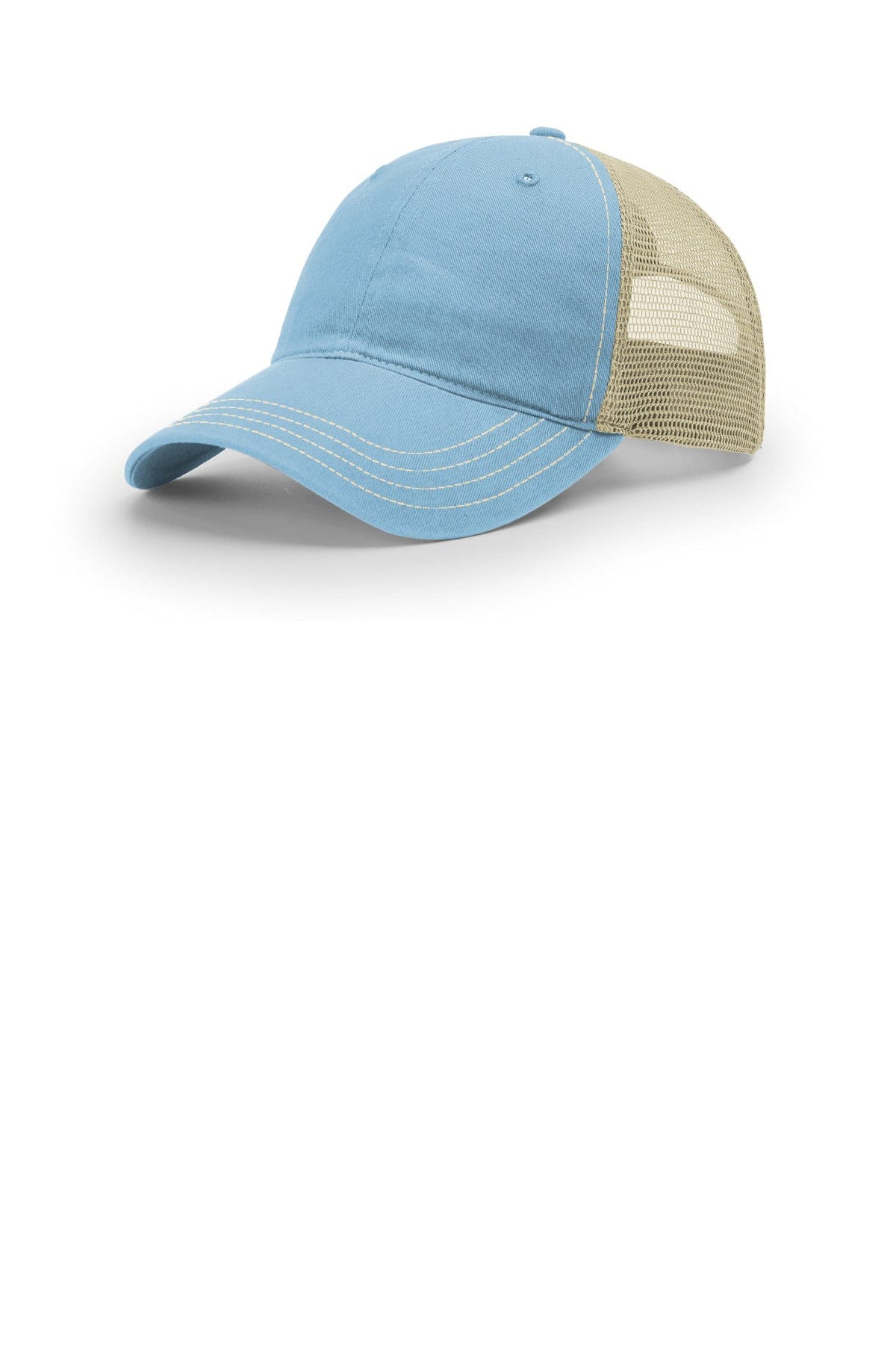 Richardson 111 OSFA / Columbia Blue/ Khaki Richardson Garment Washed Trucker 111