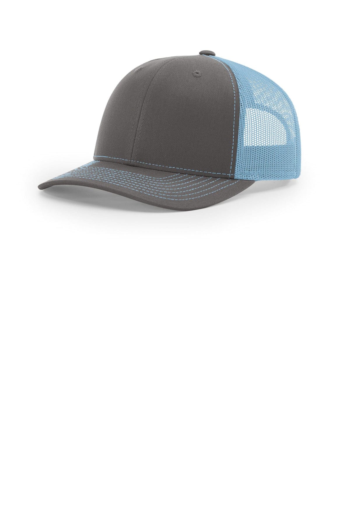 Richardson 112 OSFA / Charcoal/ Columbia Blue Richardson Trucker Cap 112