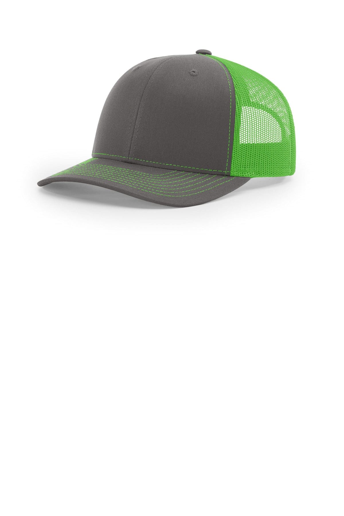 Richardson 112 OSFA / Charcoal/ Neon Green Richardson Trucker Cap 112