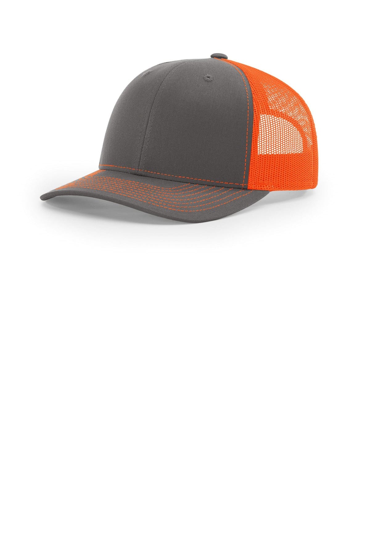 Richardson 112 OSFA / Charcoal/ Neon Orange Richardson Trucker Cap 112