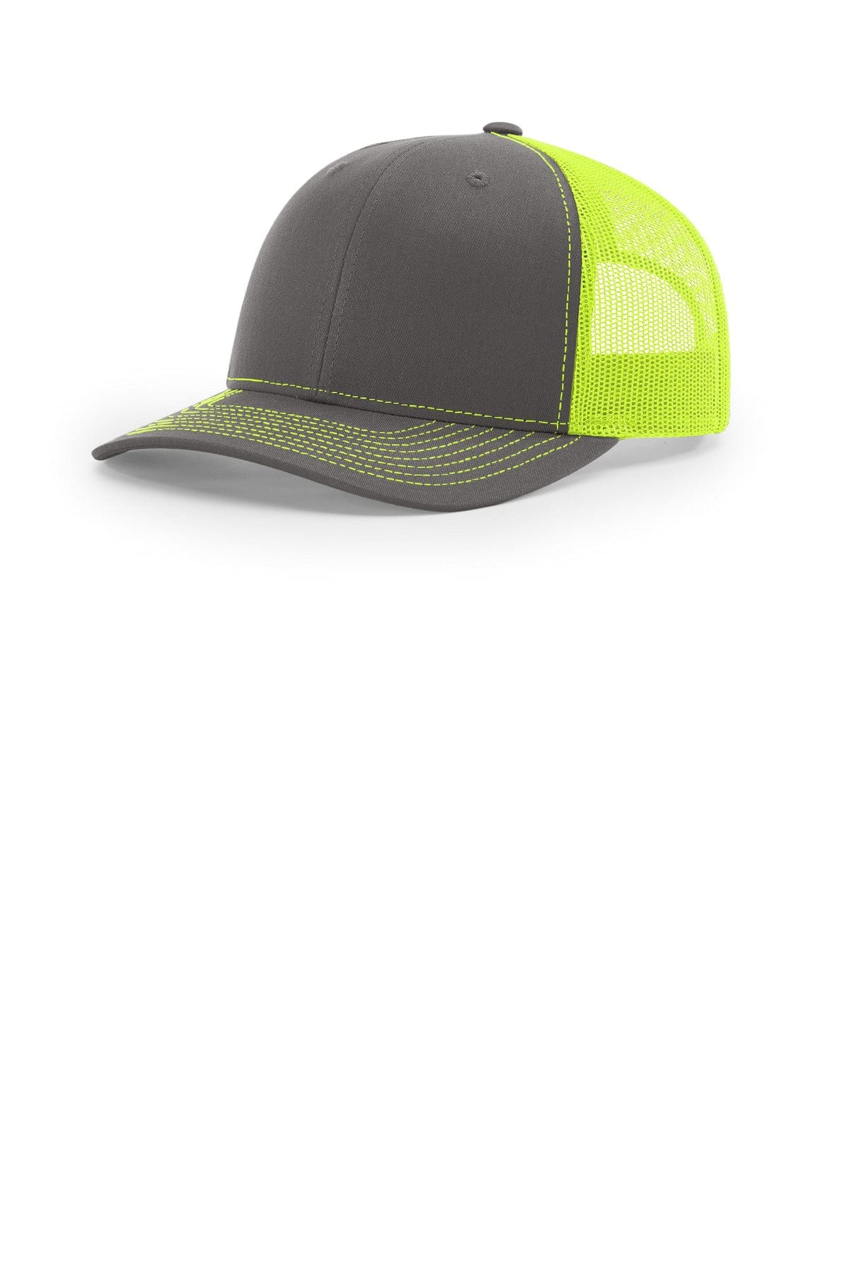 Richardson 112 OSFA / Charcoal/ Neon Yellow Richardson Trucker Cap 112