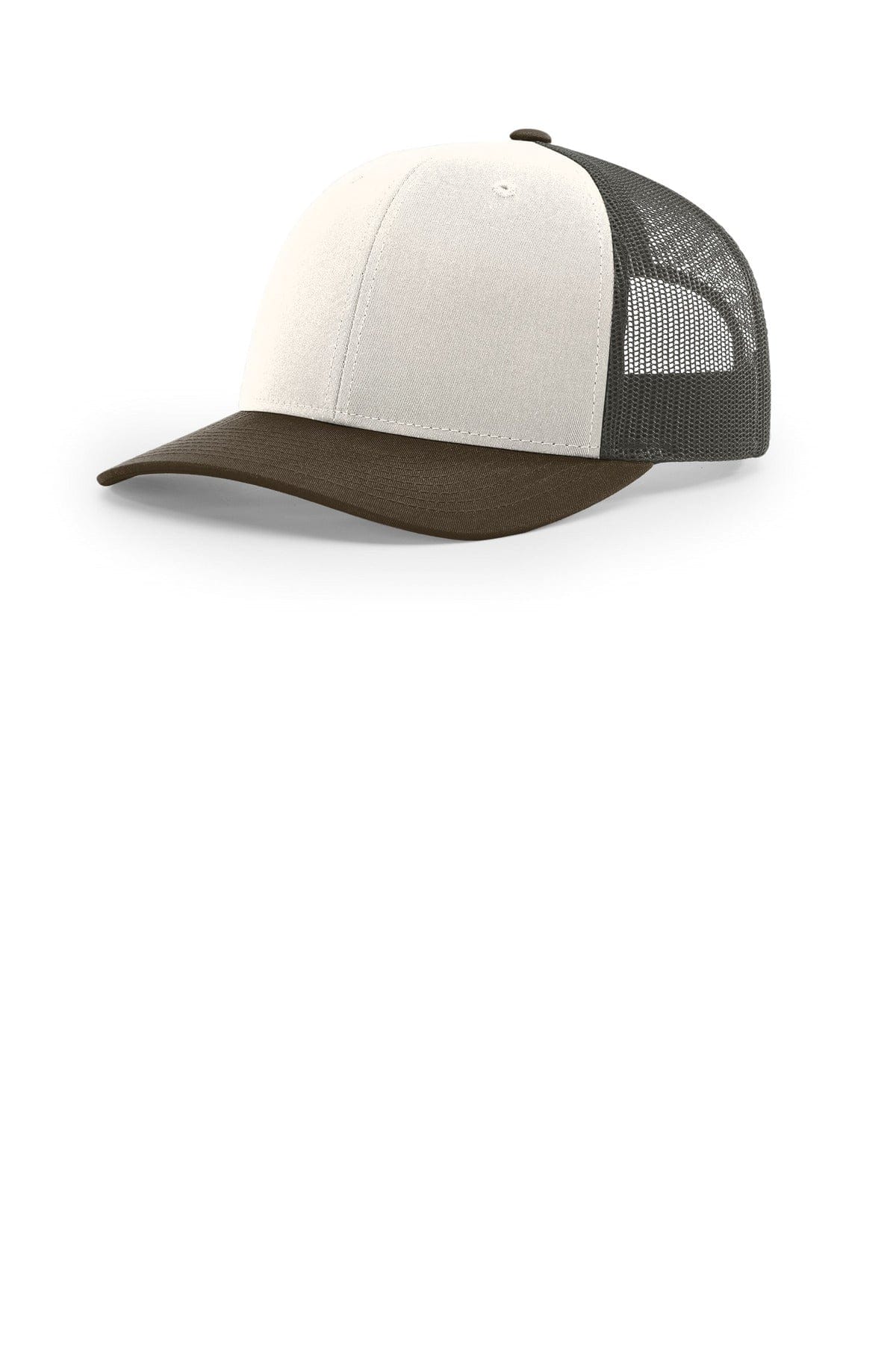 Richardson 112 OSFA / Cream/ Grey Brown/ Brown Richardson Trucker Cap 112