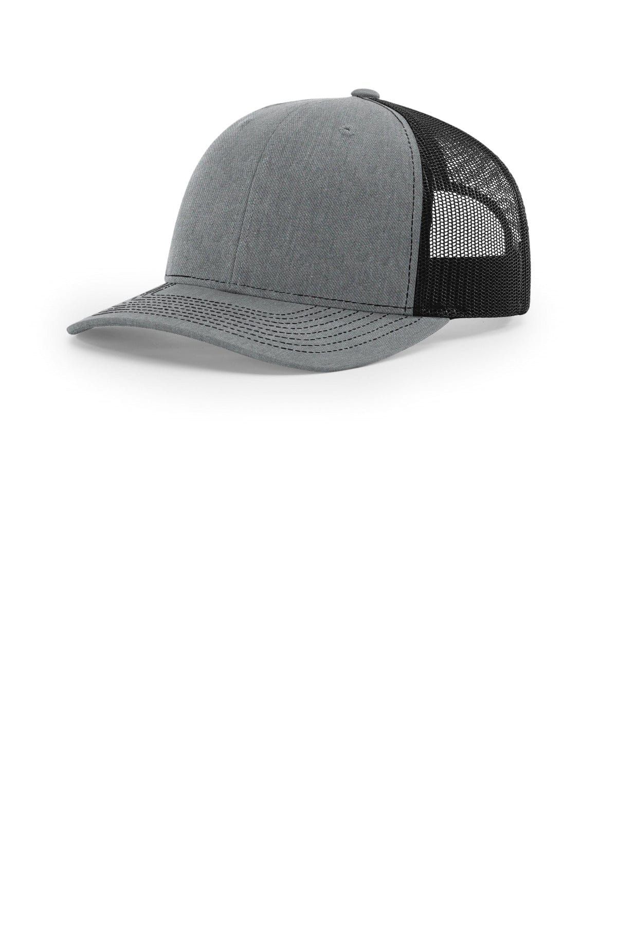 Richardson 112 OSFA / Heather Grey/ Black Richardson Trucker Cap 112